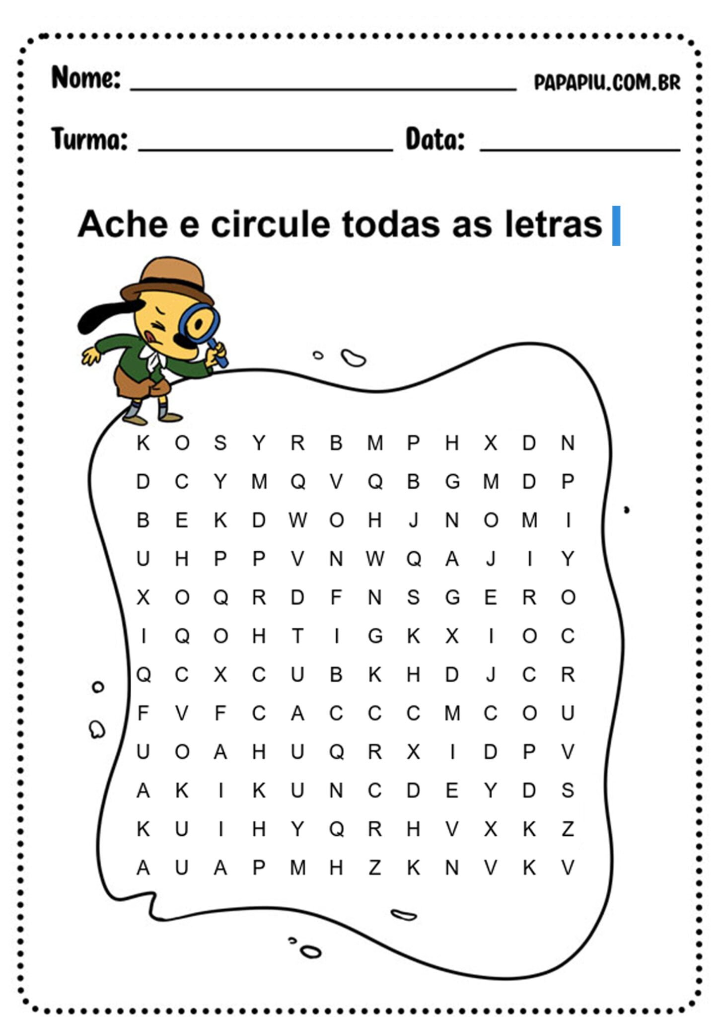 Atividades De Alfabetiza O A Letra I Papapiu