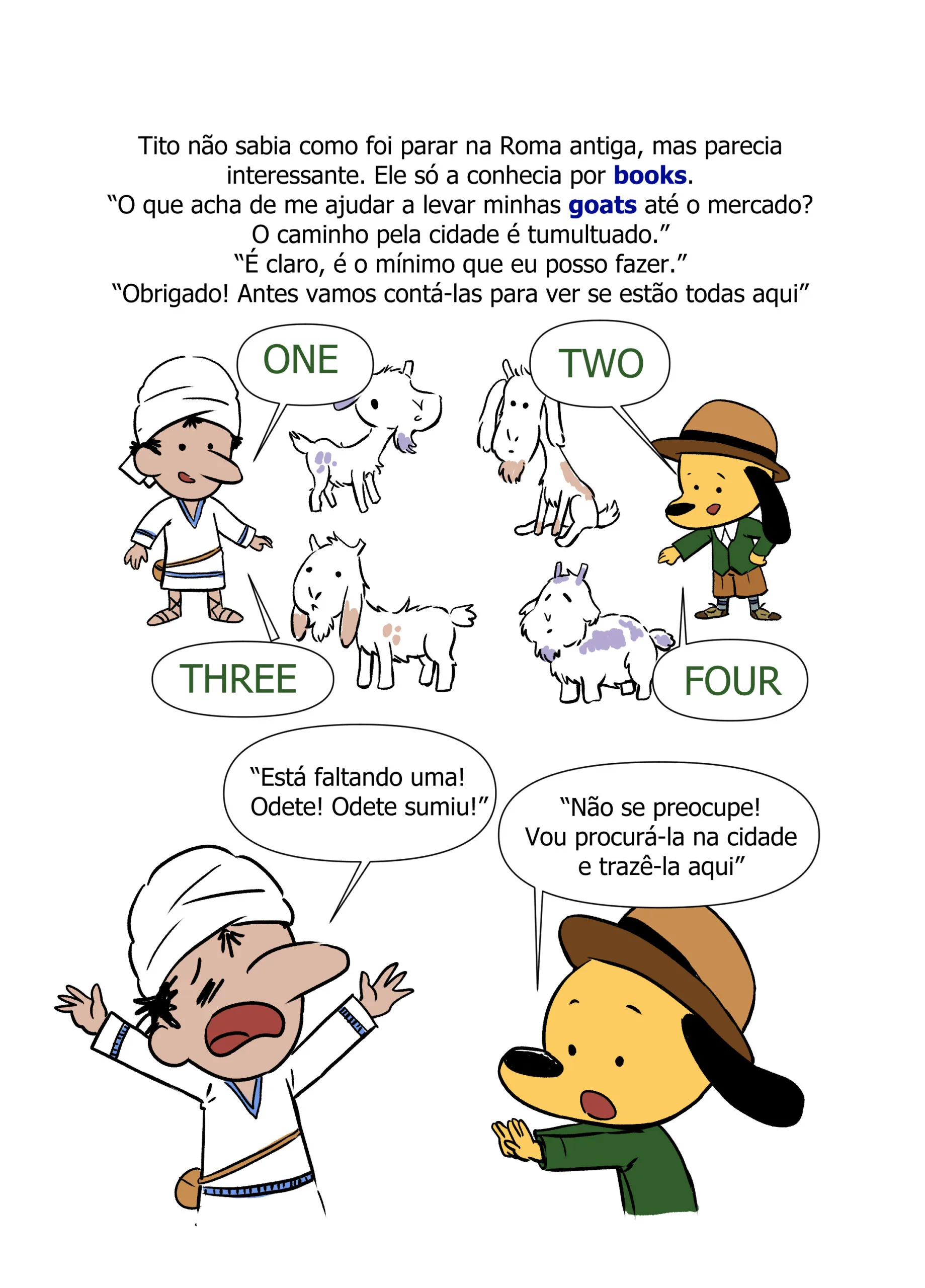 Histórias bilíngues | Inglês para crianças com Tito vol. 1 - Imagem 3