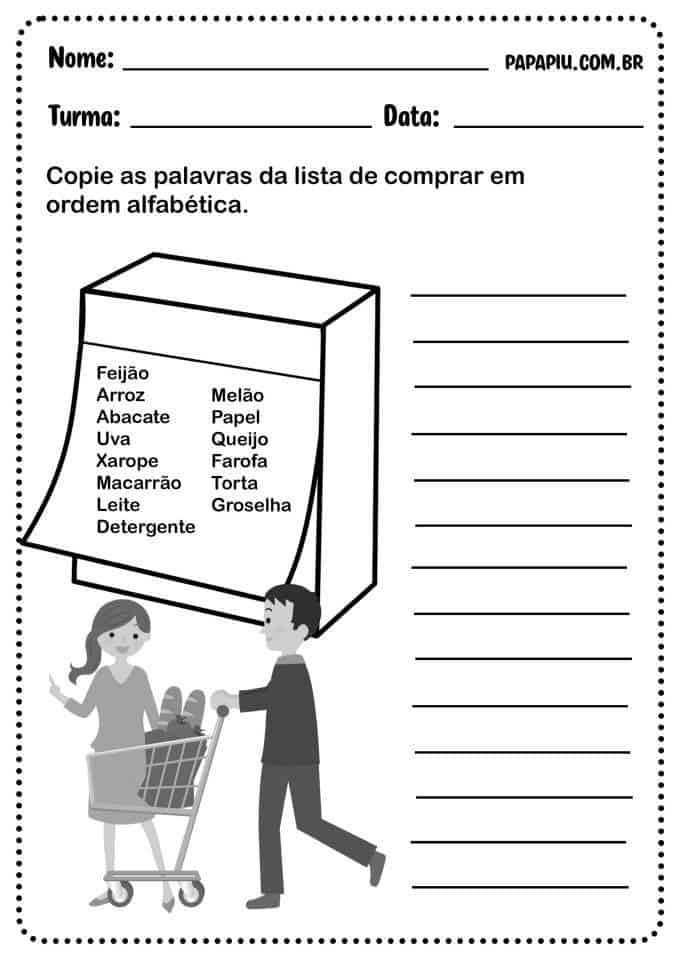 Atividade de alfabetização do 1° ano com sílabas by papapiu