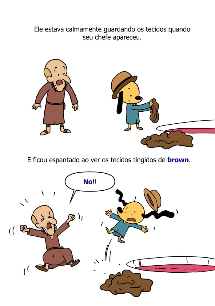 Livro infantil sobre formas e cores em inglês