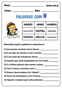 Atividades de português para 2° ano