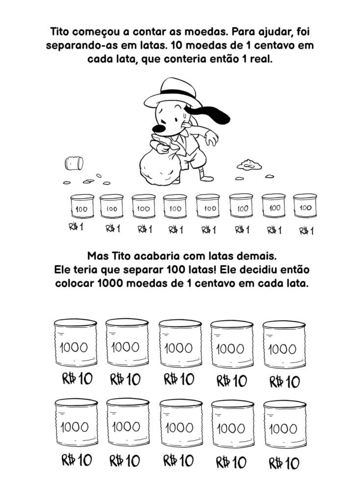 livro infanitil sobre Sistema monetário 2º ano