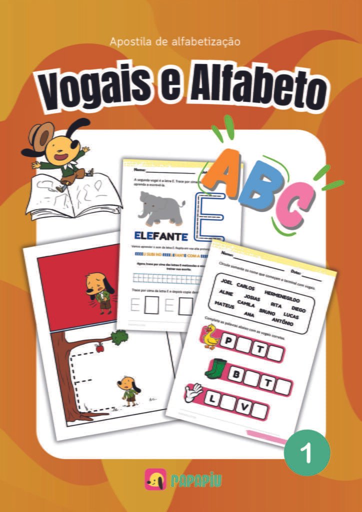 Atividades vogais e alfabeto número 1