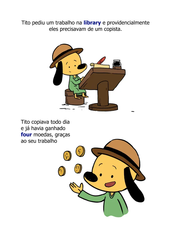 Histórias bilíngues | Inglês para crianças com Tito vol. 1 - Imagem 6